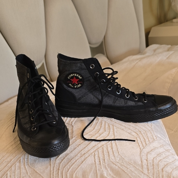 Converse Black High-Top Sneakers with Sturdy Design NWOT - Picture 8 of 12